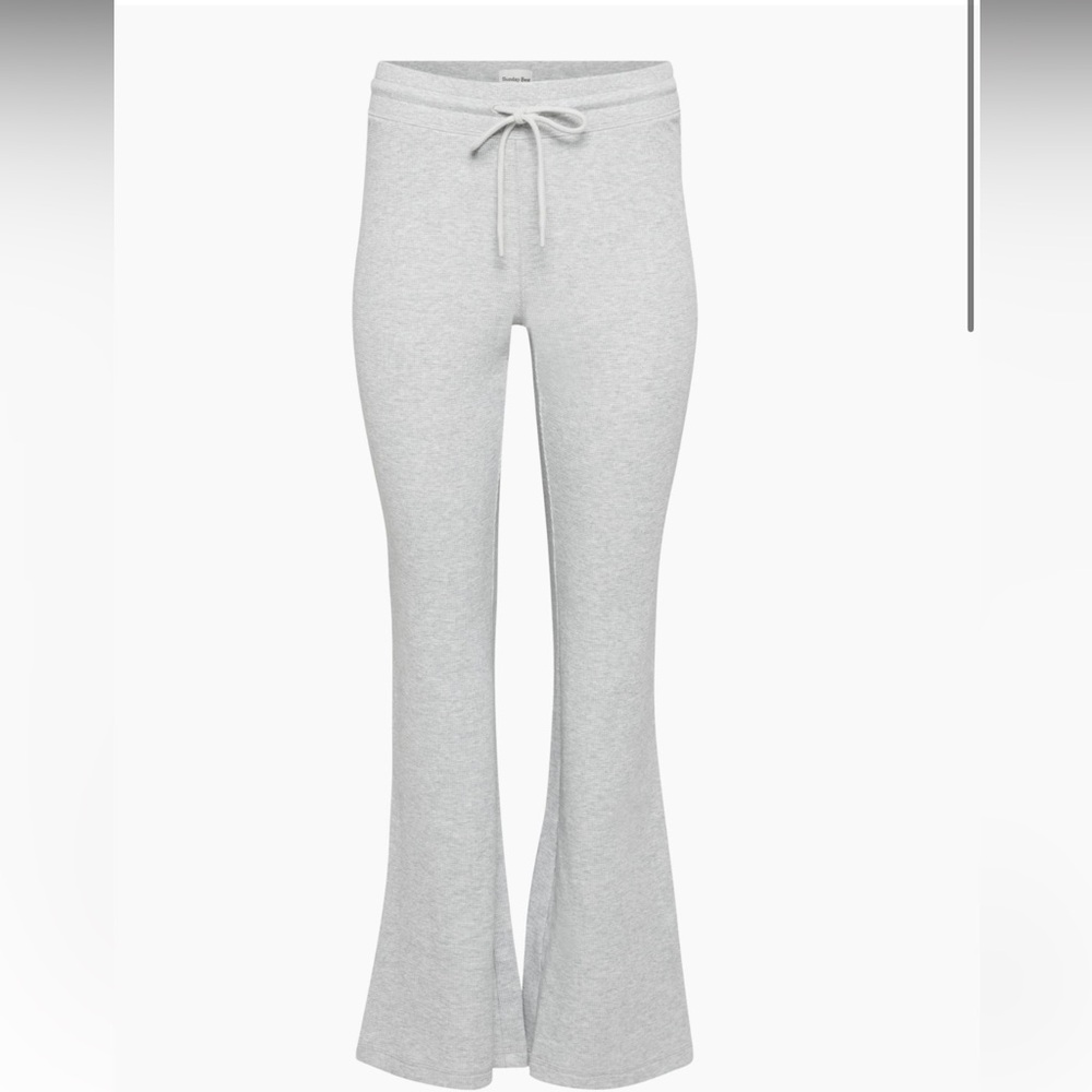 aritzia sunday best waffle knit flared pants XS